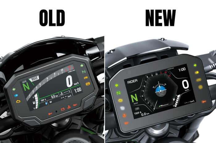 Kawasaki Z900 old vs new: more features and new style